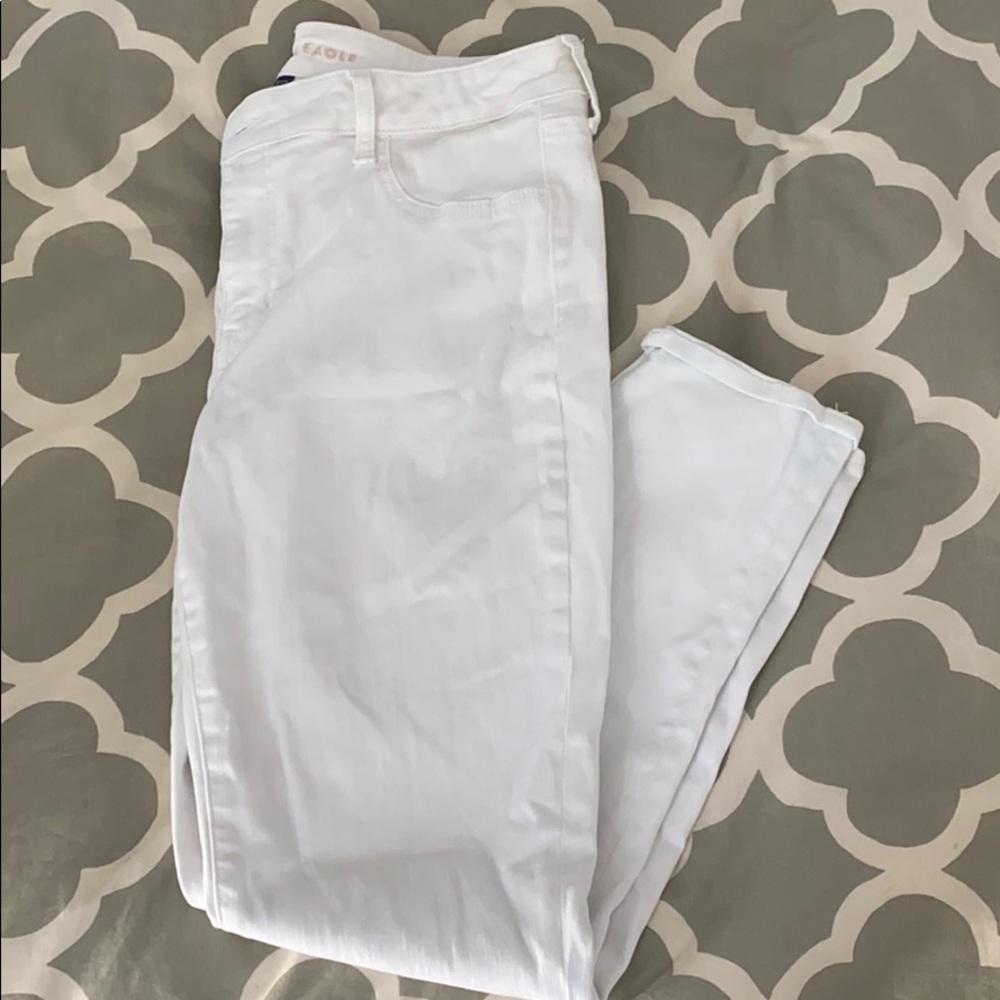 American Eagle White Jeggings